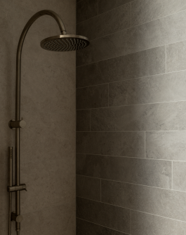 Contemporary ensuite shower detail in Balgowlah residential architecture project 